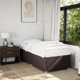 vidaXL Cadru de pat fără saltea, maro &icirc;nchis, 80x200 cm, textil