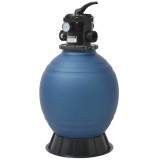 Cumpara ieftin Filtru cu nisip pentru piscina supapa 6 pozitii albastru 460 mm