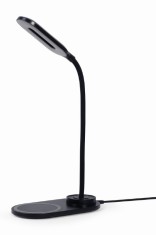 LAMPA BIROU LED Gembird, incarcare wireless, putere 10W, temperatura culoare 2893k-7072k, cablu 1.5m, negru &amp;quot;TA-WPC10-LED-01&amp;quot; (timbru verde 0.18 lei) foto