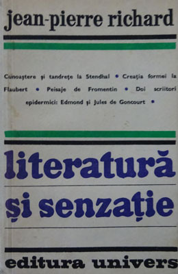 Jean-Pierre Richard &amp;ndash; Literatura si senzatie foto