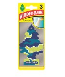 Set 2 x Odorizant Wunder-Baum - 3 Pack Pina Colada si Laveta Microfibra 30x40cm, WUNDER-BAUM&reg;