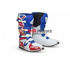 Cizme Motocross / Enduro UFO Plast OBSIDIAN albastru cu rosu foto