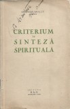C8923N Criterium de sinteză spirituală de George Dulcu, Craiova