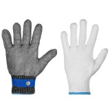 Set Manusi de Protectie, Anti-taiere pentru Bucatari si Macelari, Marimea L din Bumbac si Plasa de Inox