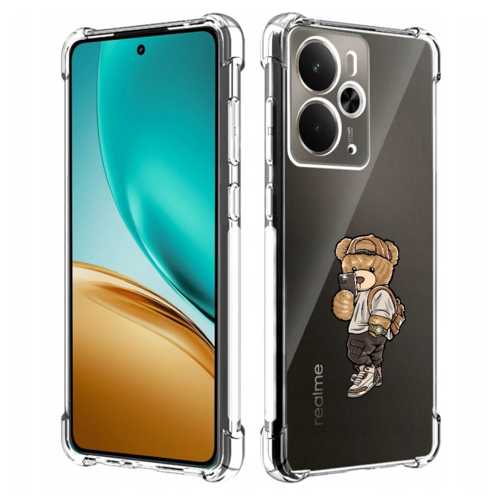 Husa antisoc pentru realme 14 / realme 14t - airbag tpu, col&Egrave;uri ranforsate- selfie