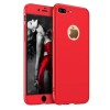 Husa telefon Apple Iphone 8 Plus 360 ofera protectie Completa Ultrasubtire Lux Design Red + Folie Sticla