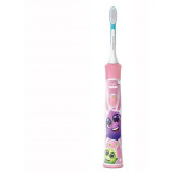 Periuta electrica sonica Philips Sonicare Kids HX6352/42, 62000 miscari/minut, 2 moduri de curatare, conectivitate la aplicatie, 2 capete de periere,