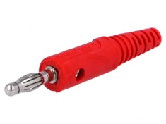 Mufă Banană 4mm Roșie 32A 70VDC