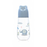 Biberon Animals 125 ml capac decorat 0 luni+ Moonlight Blue