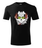 Tricou Personalizat I Love Music cu Lup si Casti - Design Modern si Original