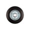 Roata de rezerva cu rulment, din cauciuc negru 100x26 mm Vorel 87452
