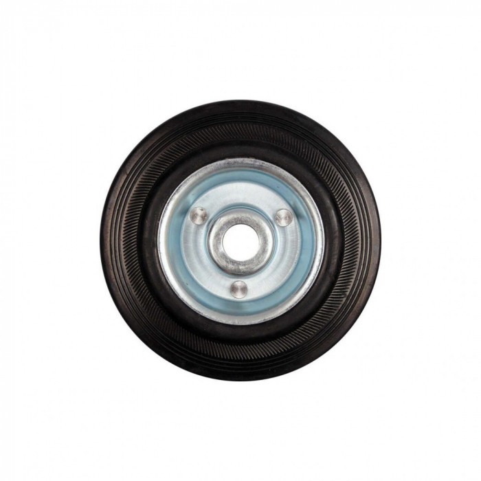 Roata de rezerva cu rulment, din cauciuc negru 75x22 mm Vorel 87451