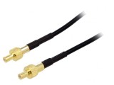 Cablu SMB 50&Omega; 0,5m Ecranat Negru