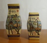 Vaze asiatice Feng shui pentru abundenta |Pesti si Lotus| vechi, Rare