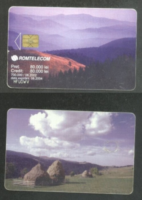 Romania 2002 Telephone card Nature Mountains CT.025 foto