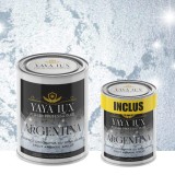 Vopsea Decorativă de Lux Argentina &ndash; Argintiu | Pachet 3L (2L + 1L), Efect 3D Stelat-Toro Decor