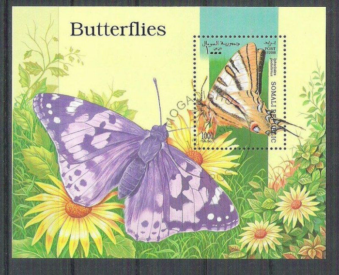 Somali 1998 Butterflies, perf. sheet, used AB.079