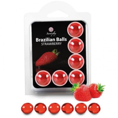 SECRETPLAY - SET 6 BRAZILIAN BALLS STRAWBERRY foto
