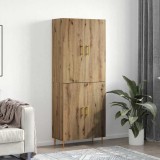 Cumpara ieftin Bufet stejar artizanal 69.5 x 34 x 180 cm Lemn compozit