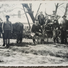 Vanatori romani cu trasura, Romania interbelica// fotografie