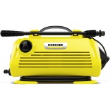 Aparat de spalat cu presiune Karcher K 2 Horizontal EU, 1400 W, motor universal, 110 bar, 360 l/h debit maxim, furtun de presiune 3 m, pistol de inalt