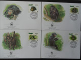 Zair-WWF,FDC Fauna -set complet