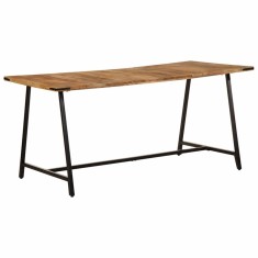 vidaXL Masă de bucătărie, 160x80x75 cm, lemn masiv de mango 373610
