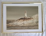 Acuarela cu tematica marina, 30 &times; 40 cm