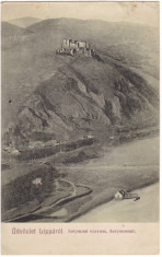 #2387- Romania, Lippa, Lipova salutari c.p. circulata 1910. Cetatea Solyom foto