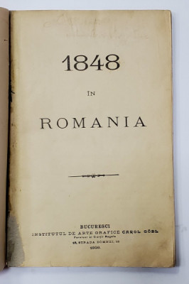 1848 IN ROMANIA, BUCURESTI, 1898 foto