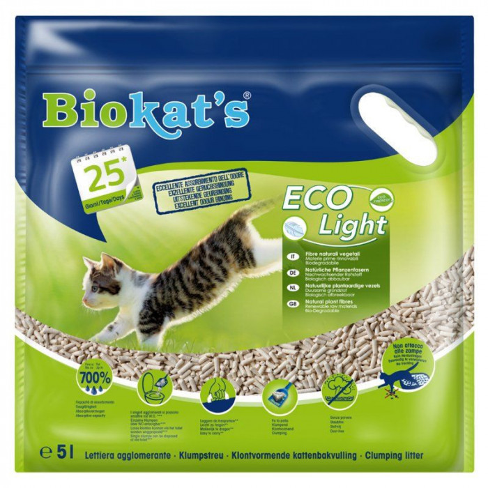 Litiera ECO Light de la Biokat 5 l