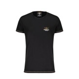 AERONAUTICA MILITARE, Tricou barbati cu aplicatie logo, negru - XL