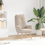 vidaXL Scaun Relaxant Gri deschis din material similar l&acirc;nii