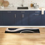 vidaXL Covor de bucătărie Other Valuri 45 x 150 cm Catifea