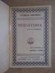 TRADATORUL SI ALTE POVESTIRI - LEONIDA ANDREEV foto