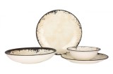 Rinart Set de vesela (Large) - Vega - 24 bucăți - 6 persoane - Porţelan