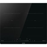 Plita incorporabila cu inductie, Gorenje ISC646BSC, 4 zone de gatit, SliderTouch, 60 cm, Negru