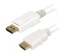 Cablu DisplayPort la HDMI 2m Alb