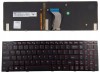 Tastatura laptop pentru Lenovo Y500 Y510P taste rosii cu rama