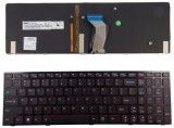 Tastatura laptop pentru Lenovo Y500 Y510P taste rosii cu rama