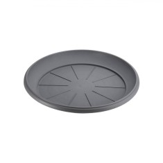 Farfurie Ghiveci Flori, Antracit, Diametru 20 cm, &Icirc;nălțime 2.8 cm, Plastic