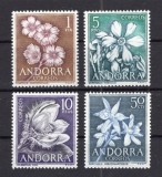 Andorra (Es) 1966 - Flori, serie neuzata