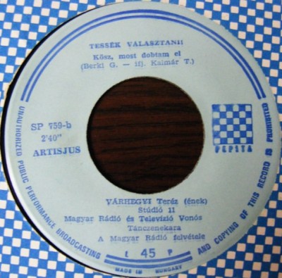 Disc Vinil 7# - Harsanyi Gabor-Varhegyi Terez -SP 759 foto