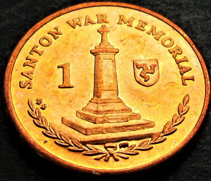 Moneda exotica 1 PENNY - ISLE OF MAN, anul 2014 *cod 615 C = A.UNC