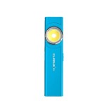 Cumpara ieftin Lanterna EDC Klarus E5, 600 lm, baza magnetica, clips, incarcare USB-C, EDC, dublu LED pentru apropiere si distanta, cyan