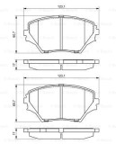 Placute Frana Disc Bosch 0986424719 Toyota RAV 4 II Set