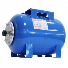 Vas expansiune pentru hidrofor Fornello 24 litri, orizontal, culoare albastru, presiune maxima 10 bar, membrana EPDM