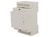 Carcasa GAINTA ABS Gri, 3 Module, Sina DIN, UL94V-0, 90.2x53.3x57.5 mm