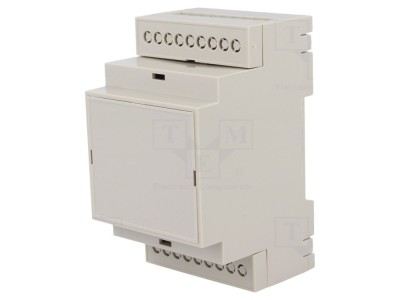 Carcasă DIN ABS gri, 3 module foto