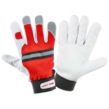 Manusa Piele Ovina Cu Poliester / Rosu-alb - 10